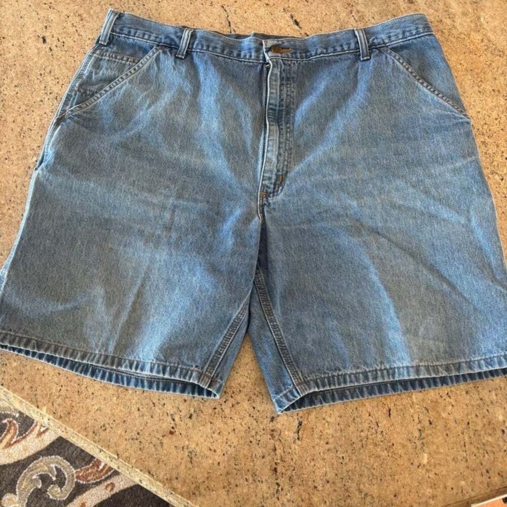 Carhartt Men's Blue Denim Jean Carpenter Jorts
